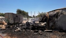 Antalya Serik'te işçilerin konteynerleri yandı