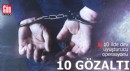 İstanbul merkezli 10 ilde operasyon: 10 gözaltı