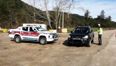 Jandarma denetiminde 84 araç men edildi