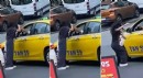 Kadın yolcuyu yumruklayan taksici gözaltında