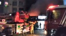 Kafe alev alev yandı