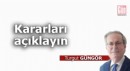 Kararları açıklayın