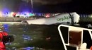 Kargo uçağı pistten çıkarak denize düştü: 2 ölü