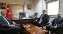 Kaymakam Türker'e mevkidaşlarından ziyaret