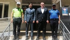Kaymakam Yılmazer'den emniyete ziyaret