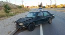 Kaza yaptığı otomobili bırakıp kaçtı