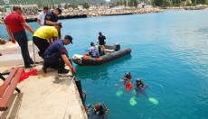 Kemer'de deniz dibi temizliği