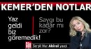 Kemer'den notlar...