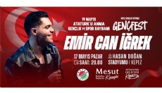 Kepez’de 19 Mayıs sahnesinde Emir Can İğrek konseri