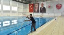 Kepez'in olimpik yüzme havuzunda hijyen ve sağlık önceliği