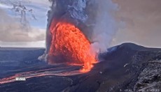 Kilauea Yanardağı, yeniden lav püskürttü.