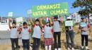Korkuteli'de fidanlar toprakla buluştu