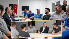Kotan akşam vardiyasındaki personeli ziyaret etti