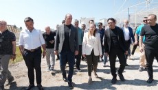 Kotan ve Özdemir, Feslikan Yağlı Pehlivan Güreşleri hazırlıklarını inceledi