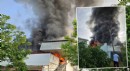 Kumluca'da 2 yayla evi yandı