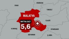 Malatya'da 5.6 büyüklüğünde deprem