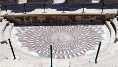 Medusa mozaiğinin üzeri kapatıldı