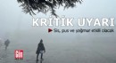 Meteoroloji'den sağanak yağmur, pus ve sis uyarısı