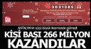Milli Piyango çekilişinde Antalya bu yıl şanssızdı