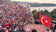 Milli maç Antiphellos Antik Tiyatrosu'nda izlendi
