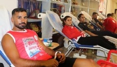 Milli sporculardan Antalya'da kan bağışına destek