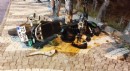 Motosiklet ağaca çarptı: 1 yaralı