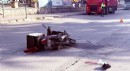 Motosikletle otomobil çarpıştı: 1 yaralı