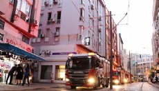 Muratpaşa'da bir apartmanın asansör dairesinde yangın çıktı