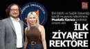 Mustafa Karaca profesör oldu, ilk ziyareti rektöre yaptı