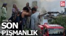 Odun ateşinde yemek yaparken ev yandı