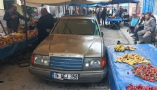 Otomobiliyle pazara giren alkollü sürücüye ceza