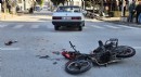 Otomobille çarpışan motosikletli yaralandı