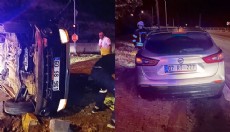 Otomobiller çarpıştı: 1 ölü, 5 yaralı