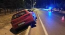 Refüje giren otomobilde 1 yaralı