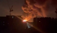 Rusya'nın Krasnodar bölgesindeki petrol deposunda yangın