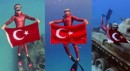 Şahika Ercümen'den Zafer Bayramı'na özel Antalya'da dalış