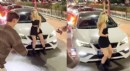 Trafikte dans, genç kadına pahalıya patladı