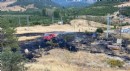 Trafoya çarpan kuş yangına neden oldu