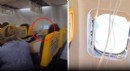 Uçakta cam kırıldı, yolcunun kafası dışarı vakumlandı