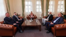 Vali Bilgihan, siyasi parti başkanlarıyla bir araya geldi