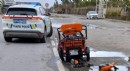 Vinçle çarpışan 3 tekerlekli motosikletin sürücüsü öldü