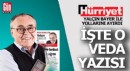 Yalçın Bayer'in Hürriyet'ten veda yazısı