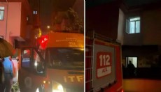 Yangında anne ile 6 aylık bebeği dumandan etkilendi