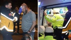 Yardıma geldiler, alkollü şoförü dövüp gittiler