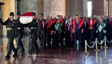 Yargıtay üyelerinden adli yıl açılışında Anıtkabir'e ziyaret