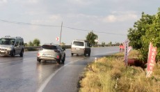 Yola dökülen yakıt kazaya neden oldu