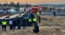 Yolcu otobüsü devrildi: 27 yaralı