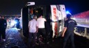Yolcu otobüsü devrildi: 40 yaralı