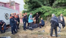 Yolcu otobüsünde feci kaza: 41 yaralı