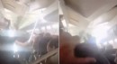 Yolcu uçağında korku dolu anlar: Kabinin tavanı çöktü